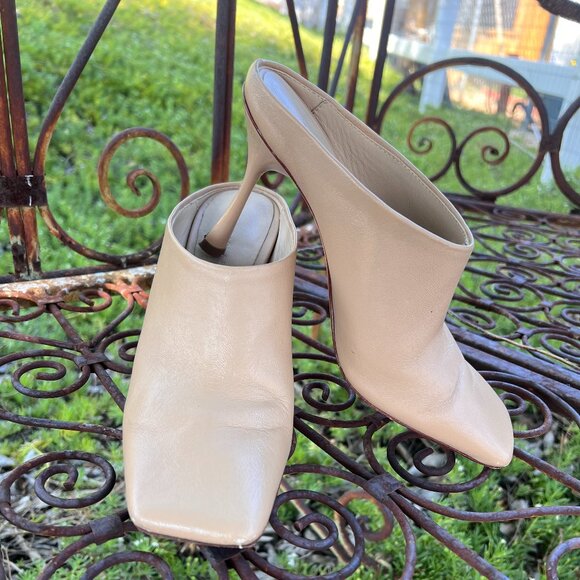 Studio Amelia - Leather Mules - Tan - Size 5 - Euro Size 36 - Made in Spain - Picture 5 of 14